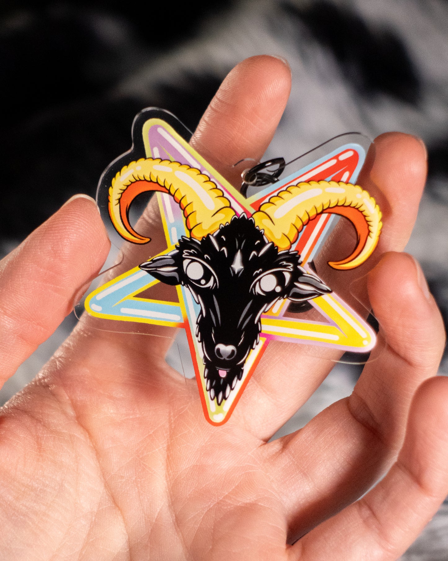 Baphomet Keychain