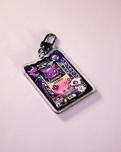 Goth Boy / Ghost Type Keychain