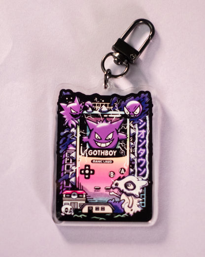 Goth Boy / Ghost Type Keychain