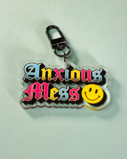 Anxious Mess Keychain