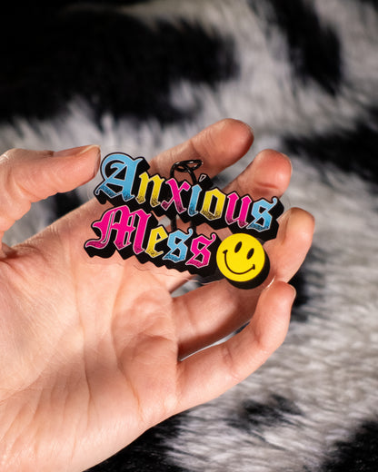 Anxious Mess Keychain