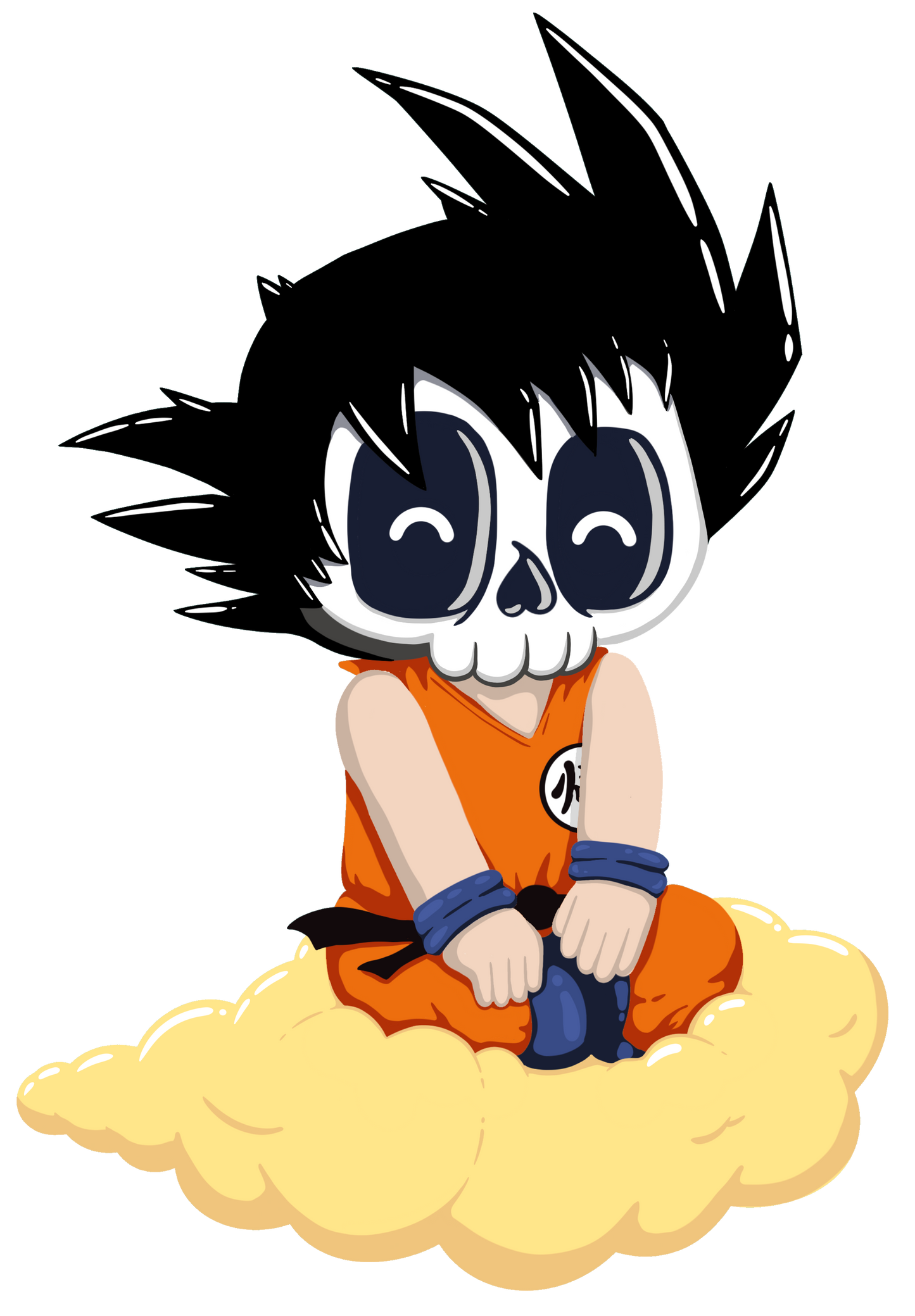 Son Goku Skull 4" Sticker
