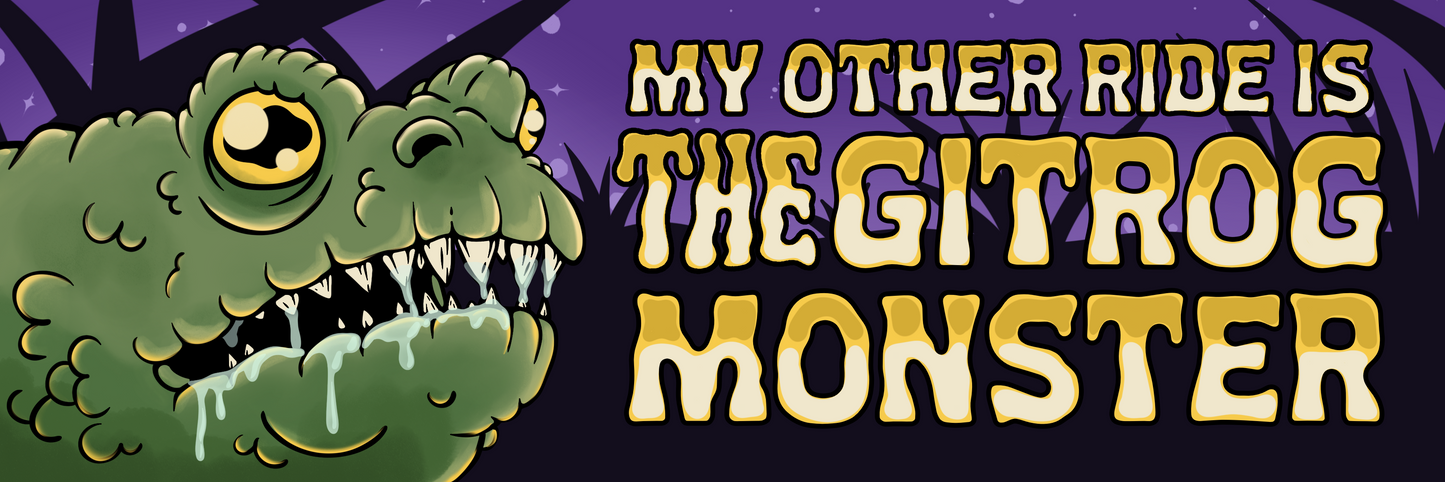 My Other Ride Is The Gitrog Monster Bumper Sticker