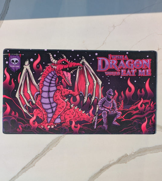I Wish A Dragon Would Playmat