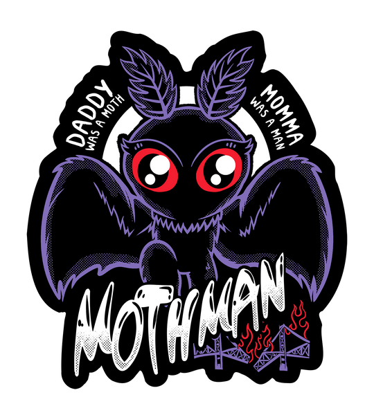 Mothman 4" Sticker