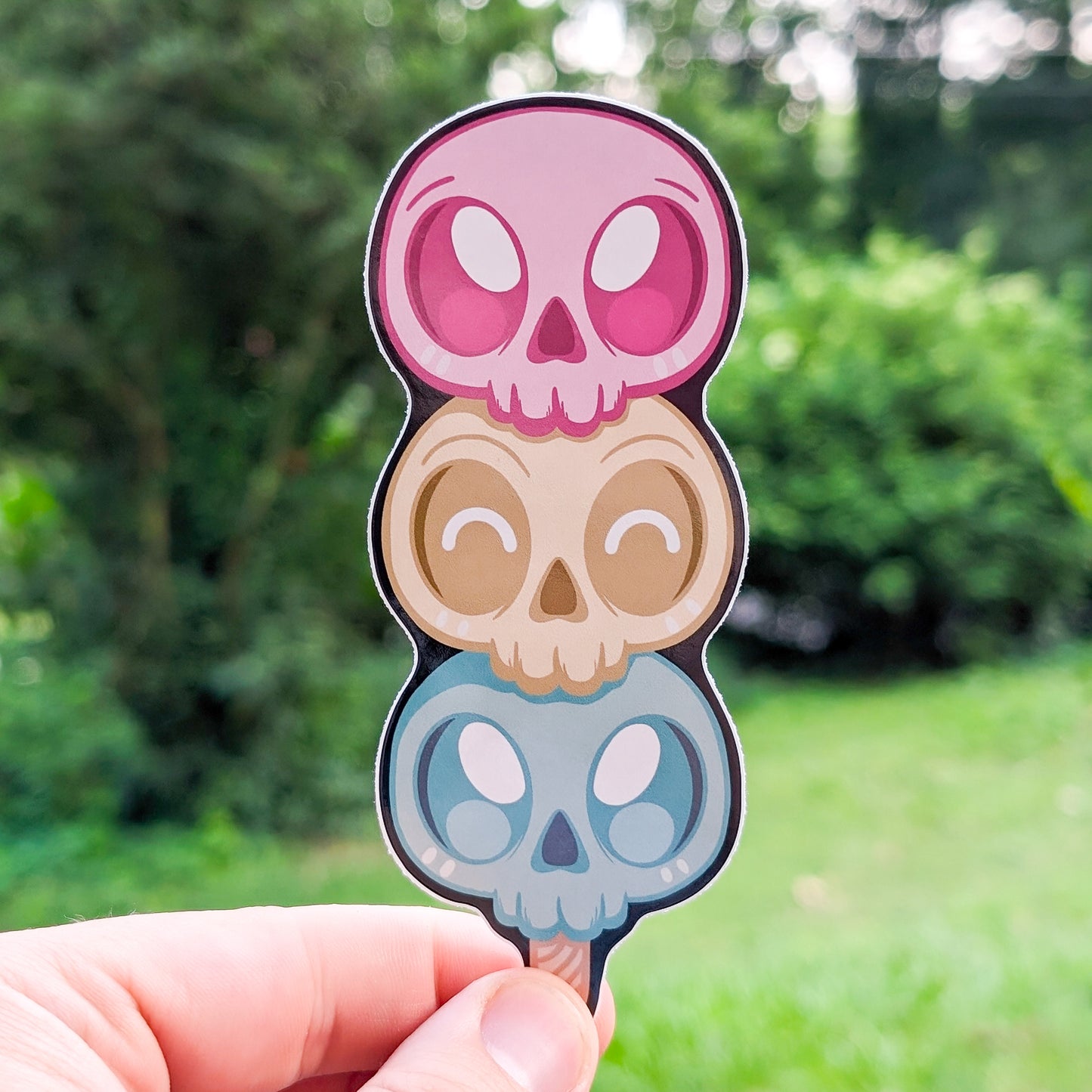 Dango Skull 4" Sticker
