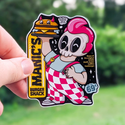 Burger Shack 4" Sticker