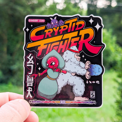 Cryptid Fighter 4" Sticker