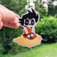 Son Goku Skull 4" Sticker