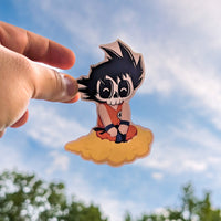 Son Goku Skull 4" Sticker