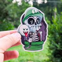 Luigi Boo 4" Sticker