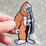 Big Foot Skeleton" Sticker