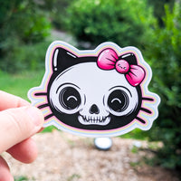 Cat Skull 4" Sticker