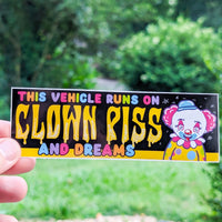 Clown Piss Bumper Sticker