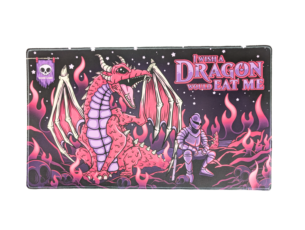 I Wish A Dragon Would Eat Me  Playmat