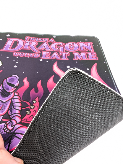 I Wish A Dragon Would Eat Me  Playmat