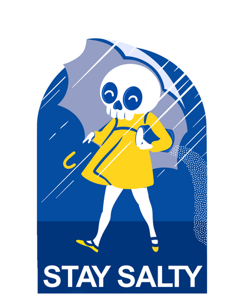 Stay Salty 4" Sticker