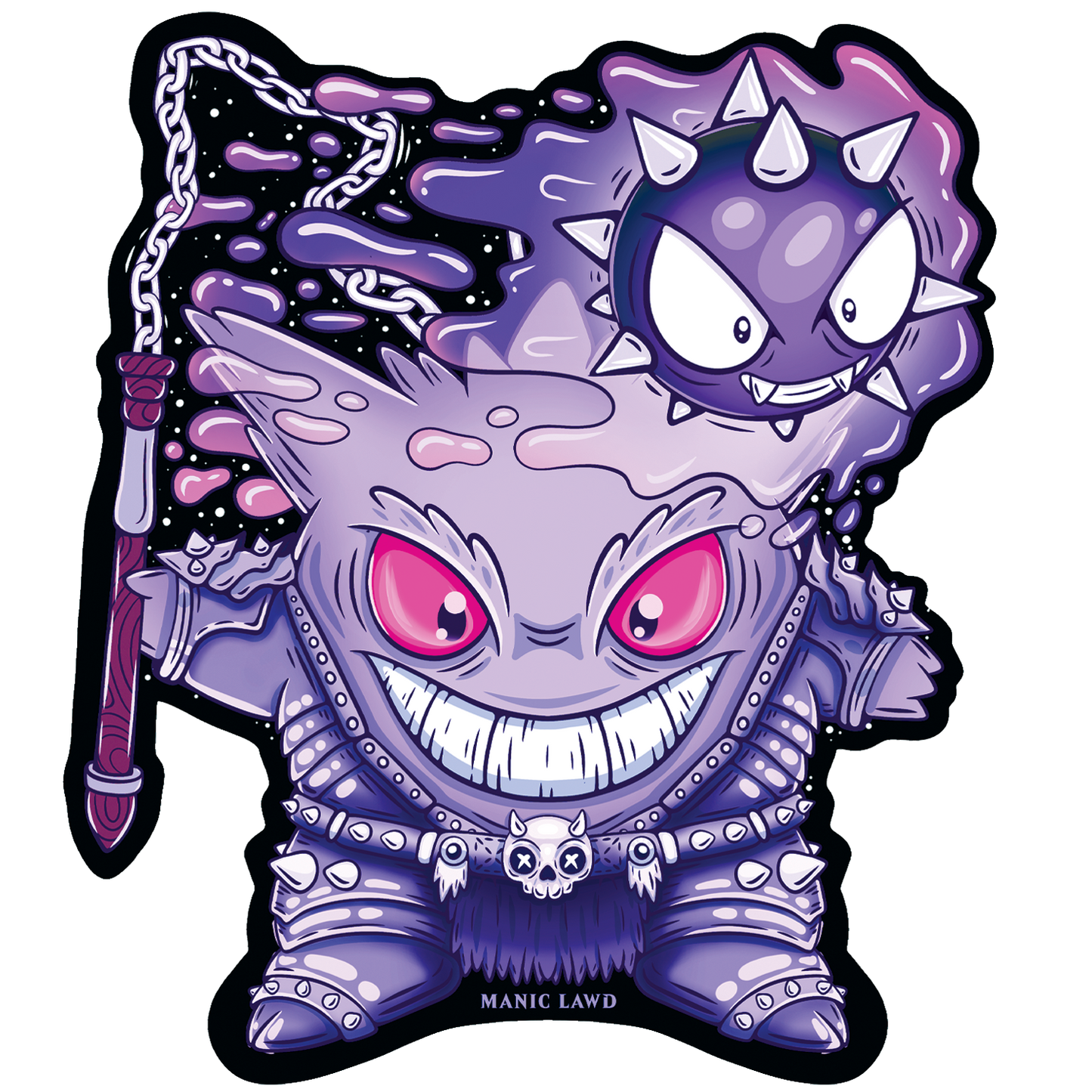 Ghost Type Armor 4" Sticker