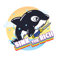 Sink the Rich Orca 4" Sticker