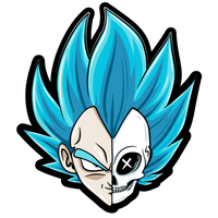 Vegeta 4" Sticker