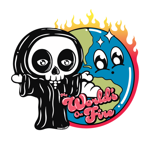 My World's On Fire 4" Sticker