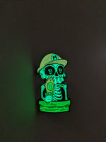 Super Plumber Man Glow In The Dark Enamel Pin