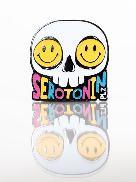 Serotonin Enamel Pin